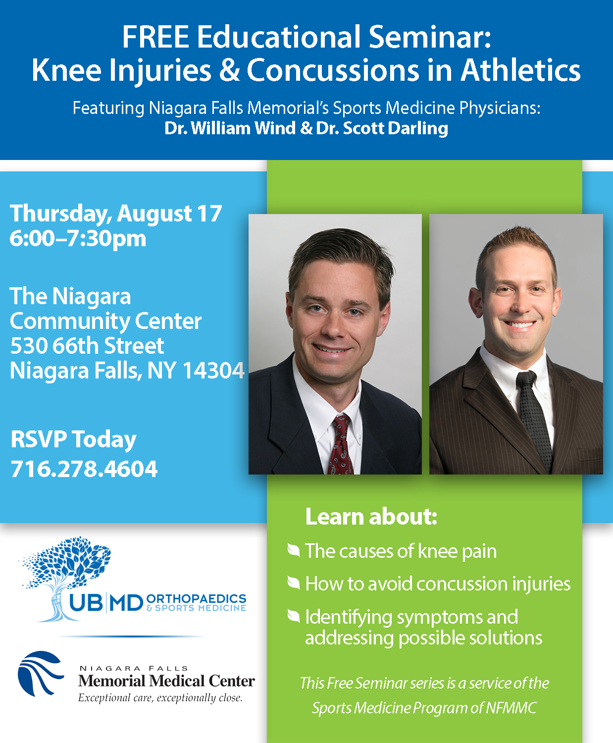 Knee Injuries & Concussions