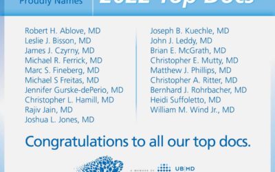 19 UBMD Ortho Physicians Selected as Buffalo Spree’s 2022 Top Docs