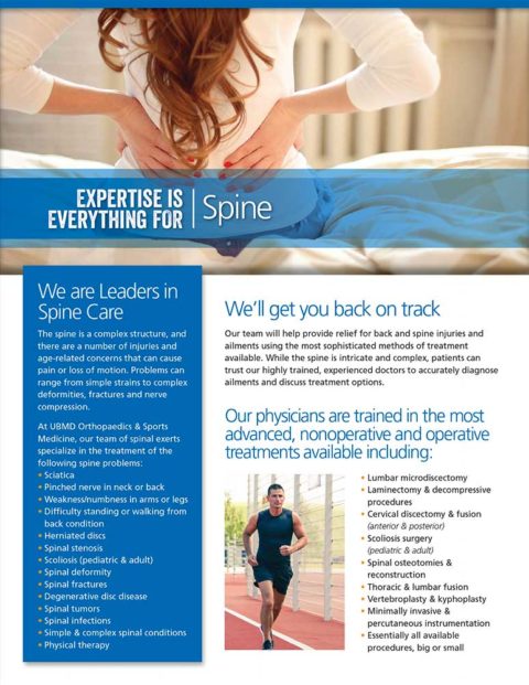 Spine, Neck & Back Specialists | UBMD Orthopaedics & Sports Medicine